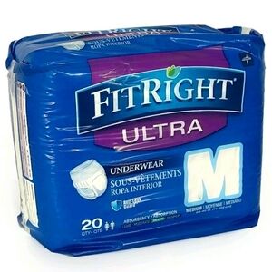 MEDLINE FitRight Ultra Protective Underwear Medium